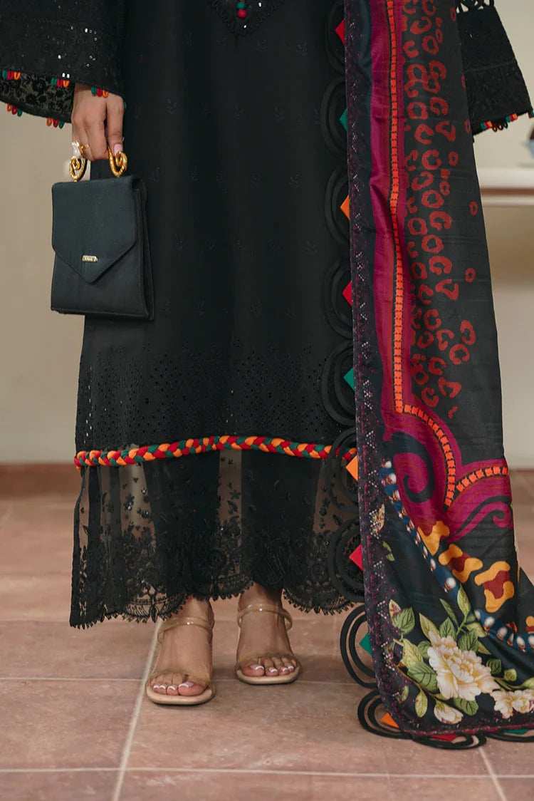 Picture of Zarlay - Rungraiz Luxury Pret - Black Schiffli - Available at Raja Sahib