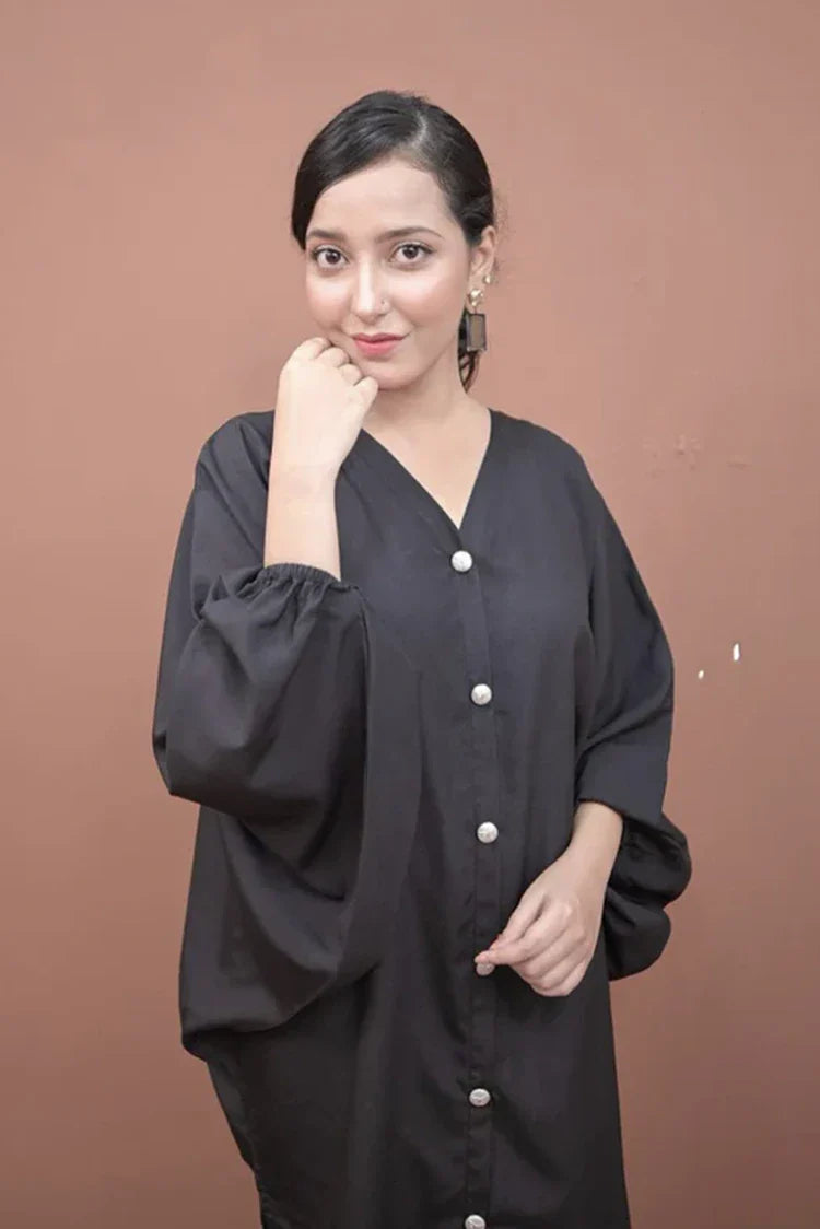 Picture of Zauk - Casual Collection - 2 Piece - Charcoal Black - Available at Raja Sahib