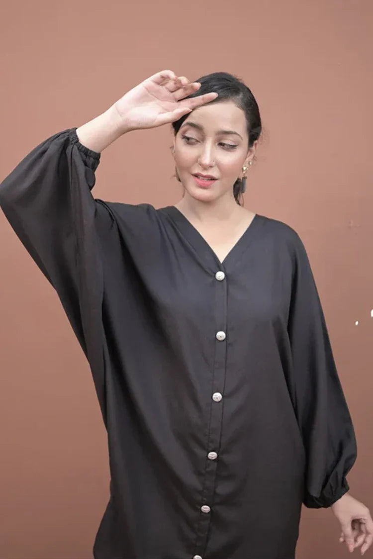 Picture of Zauk - Casual Collection - 2 Piece - Charcoal Black - Available at Raja Sahib