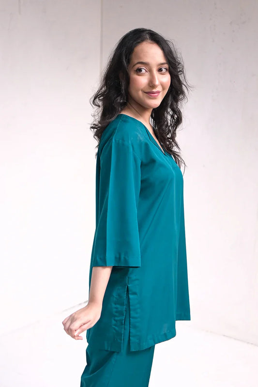 Picture of Zauk - Casual Collection - 2 Piece - Teal Green - Available at Raja Sahib
