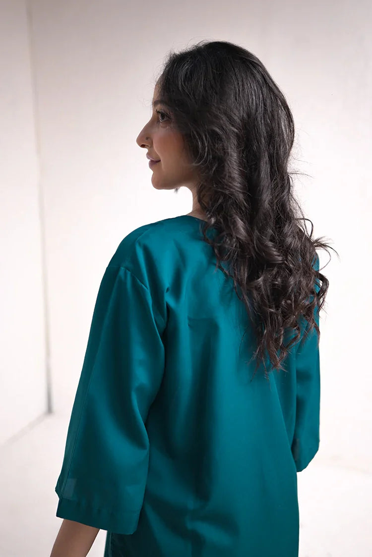 Picture of Zauk - Casual Collection - 2 Piece - Teal Green - Available at Raja Sahib