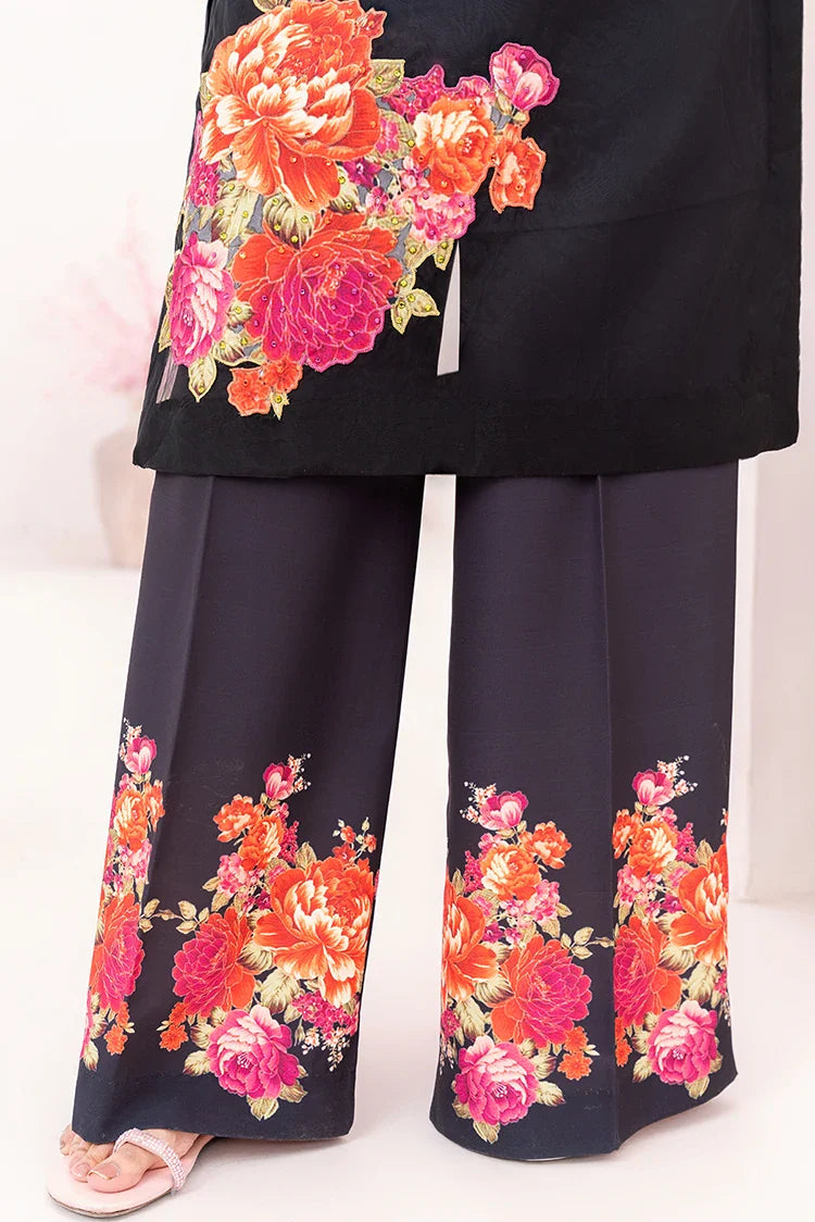 Picture of Stitch Vibes - Ebon Glow Dress - VMZ2980 - Available at Raja Sahib