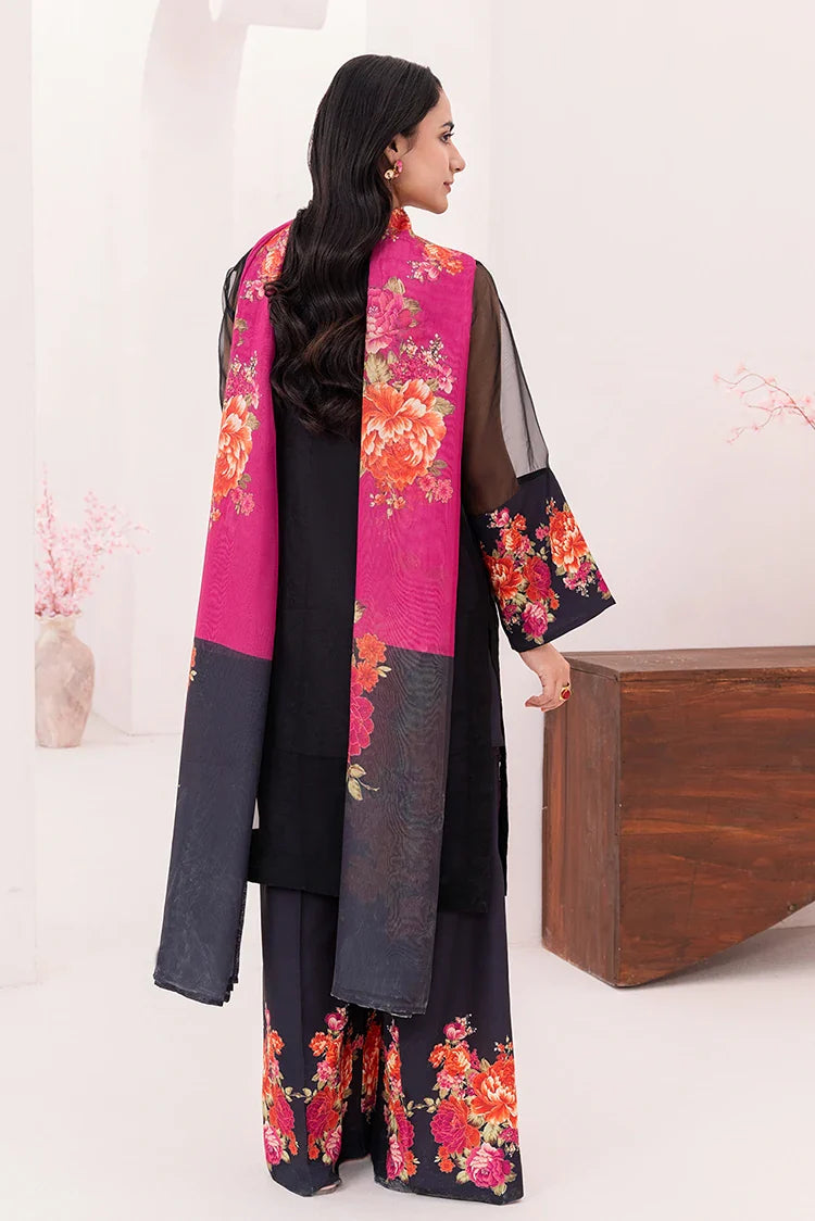 Picture of Stitch Vibes - Ebon Glow Dress - VMZ2980 - Available at Raja Sahib