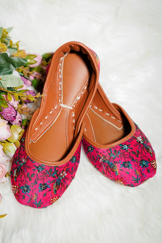 Picture of Viva Walk - Printed Petals - Fuchsia Bloom - Available at Raja Sahib