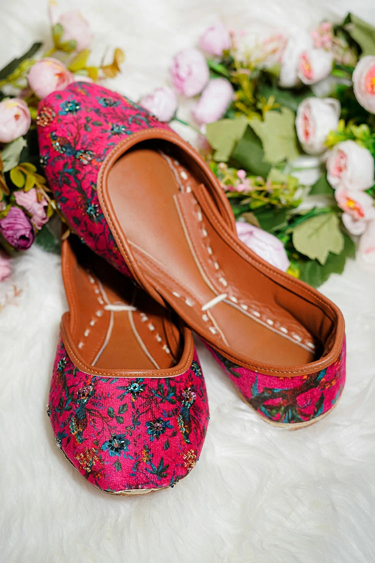 Picture of Viva Walk - Printed Petals - Fuchsia Bloom - Available at Raja Sahib