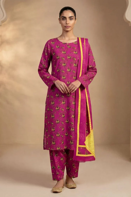 Kleren - Printed Lawn - D-37 - Unstitched