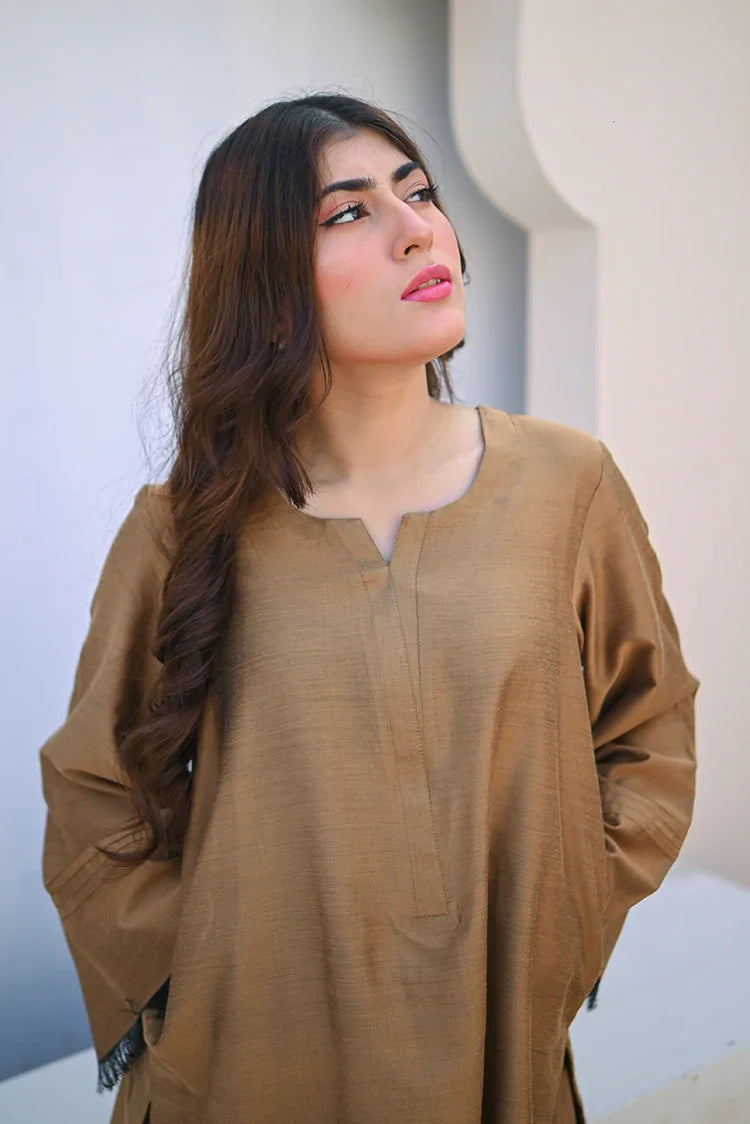 Picture of Zauk - Winter Basics - 2 Piece - Golden - Available at Raja Sahib