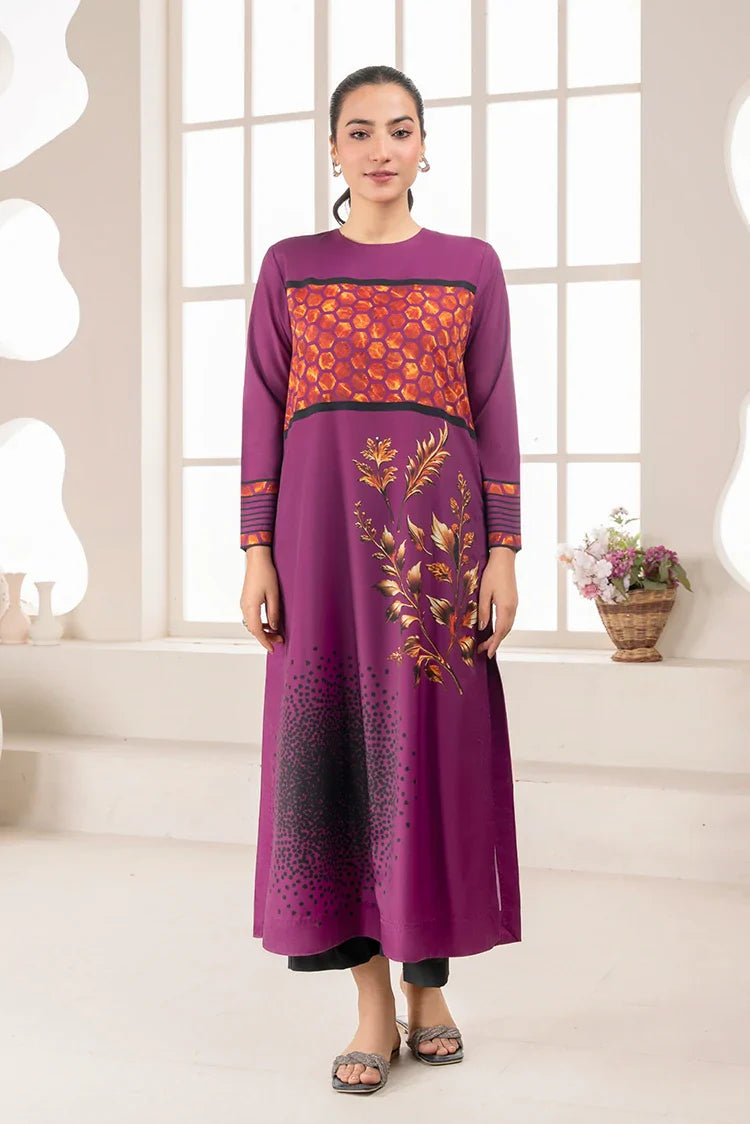 Picture of Stitch Vibes - Ravayah Eid Collection Vol 1 - Mulberry Muse Shirt - Available at Raja Sahib