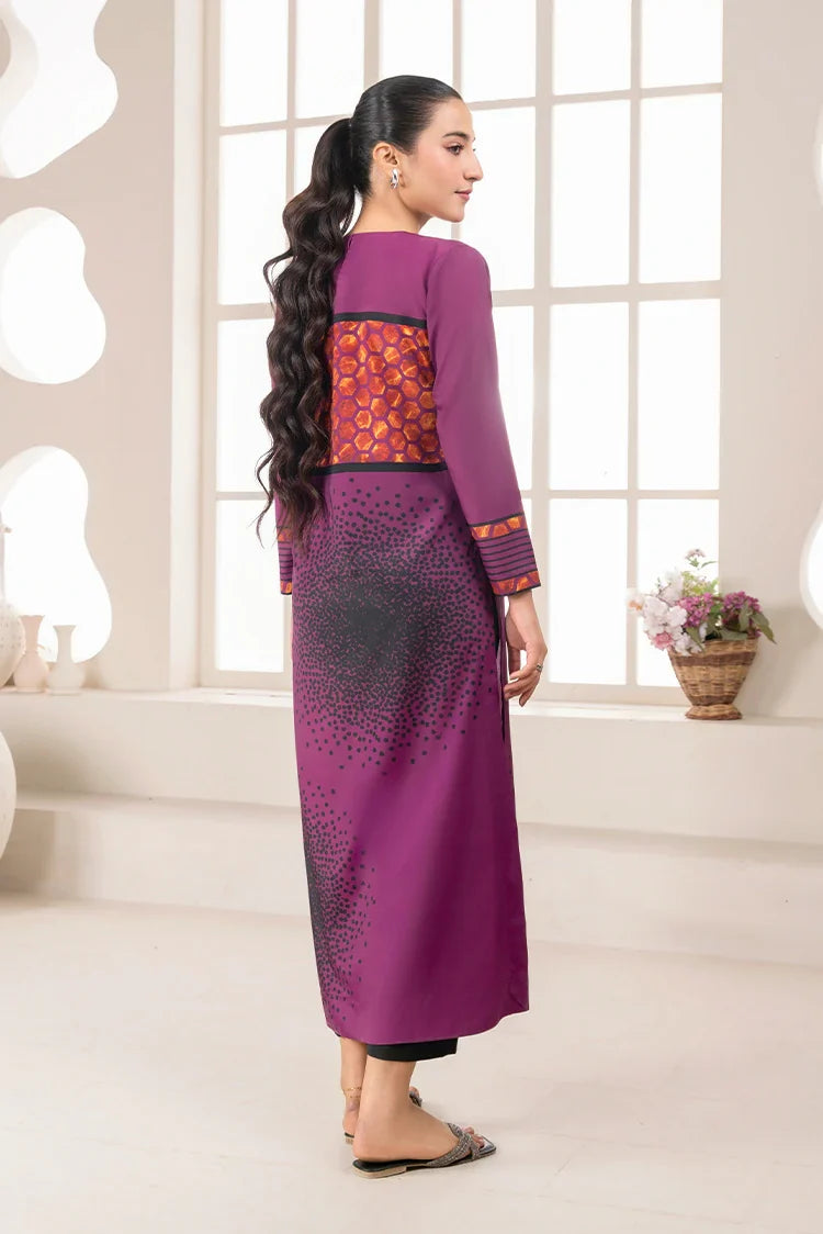 Picture of Stitch Vibes - Ravayah Eid Collection Vol 1 - Mulberry Muse Shirt - Available at Raja Sahib