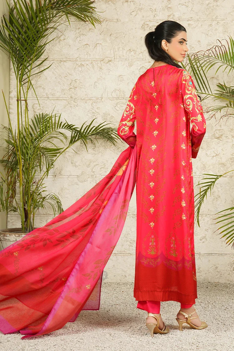 Picture of Stitch Vibes - Ravayah Eid Collection Vol 1 - Peony Glow Dress - Available at Raja Sahib