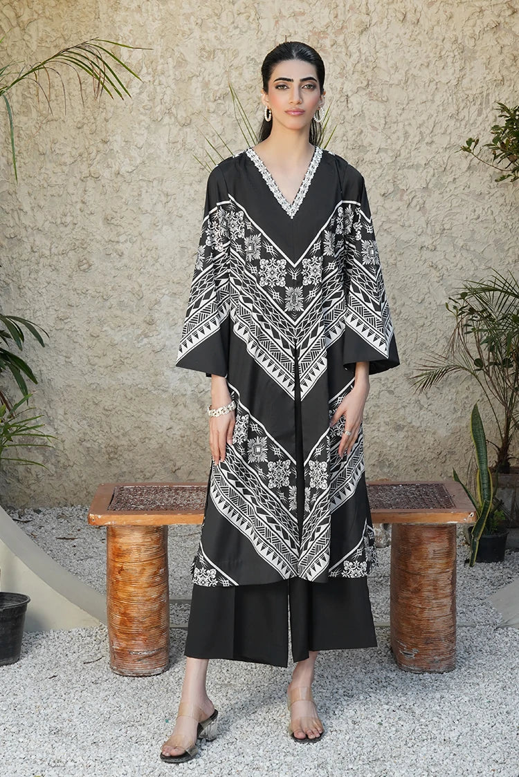 Picture of Stitch Vibes - Ravayah Eid Collection Vol 1 - Noirella Shirt - Available at Raja Sahib