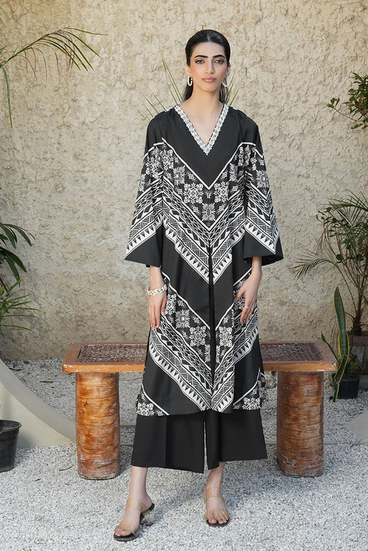 Picture of Stitch Vibes - Ravayah Eid Collection Vol 1 - Noirella Shirt - Available at Raja Sahib
