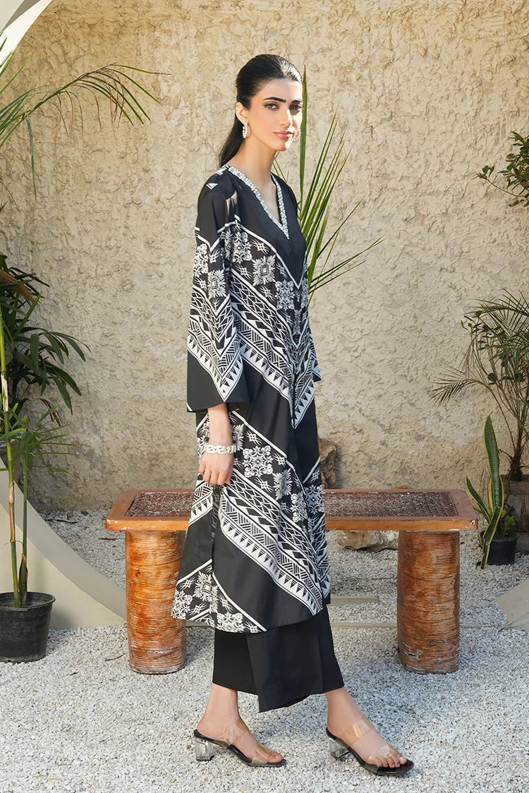 Picture of Stitch Vibes - Ravayah Eid Collection Vol 1 - Noirella Shirt - Available at Raja Sahib