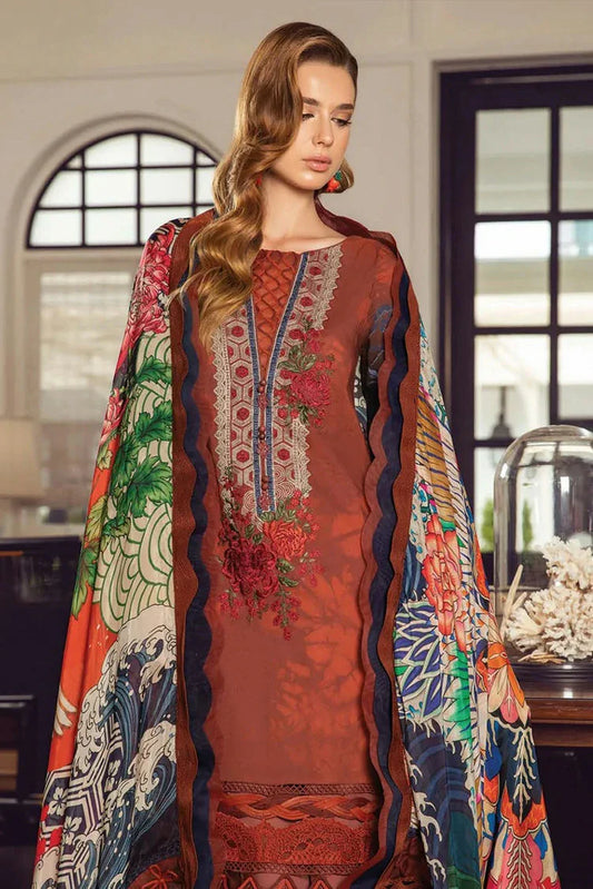 Picture of Maria B - M Prints Fall Edit - Design 2A - Unstitched - Available at Raja Sahib