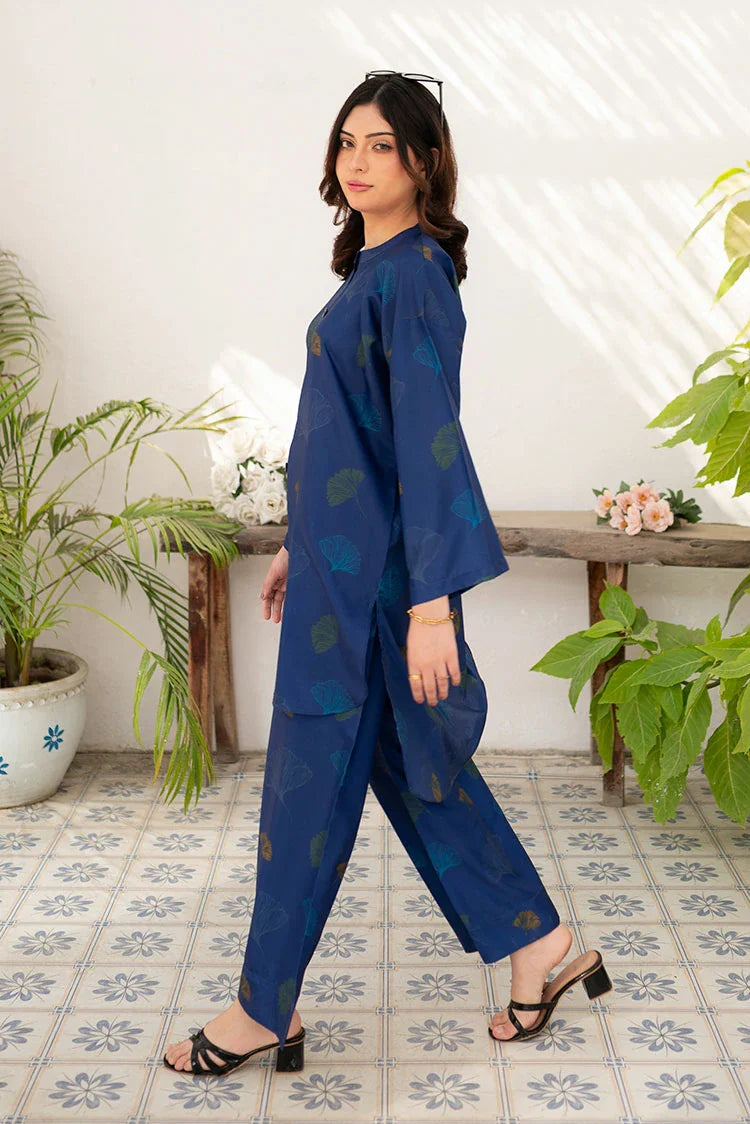 Picture of Zauk - Fusion - 2 Piece - Navy Blue Vector - Available at Raja Sahib