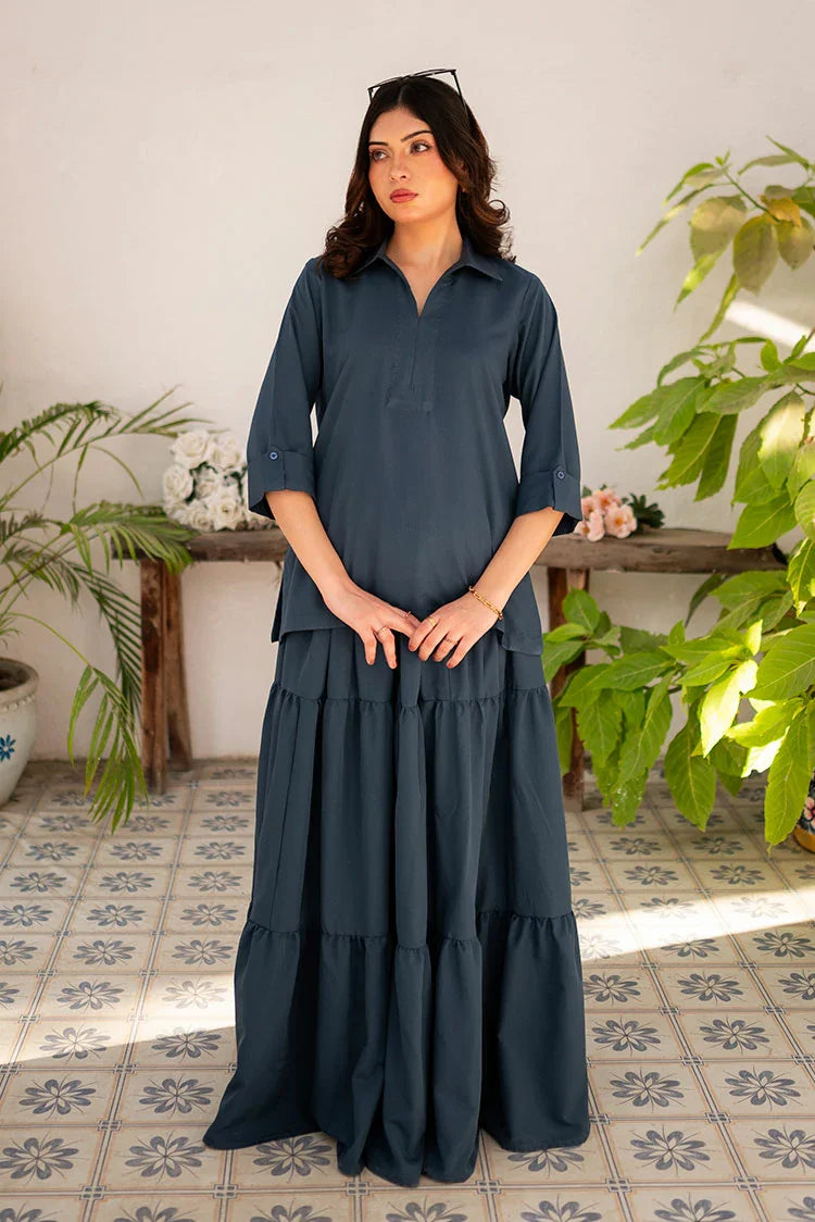 Picture of Zauk - Fusion - 2 Piece - Steel Blue - Available at Raja Sahib