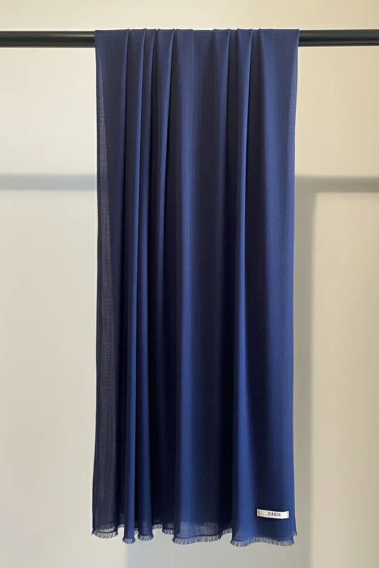 Picture of Zauk - Navy Blue Scarf - Available at Raja Sahib