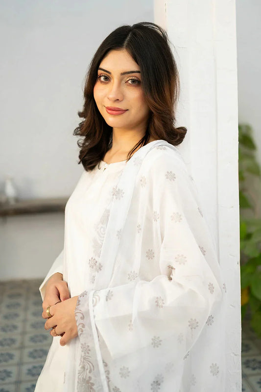 Picture of Zauk - Eid Edit - Kurta Set - White - Available at Raja Sahib