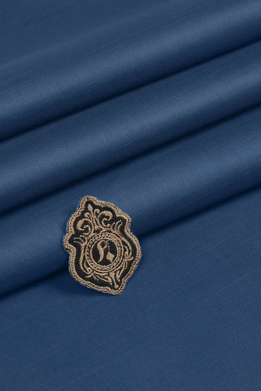 Picture of Fabrich - Zouq - Cotton - Prussian - Available at Raja Sahib