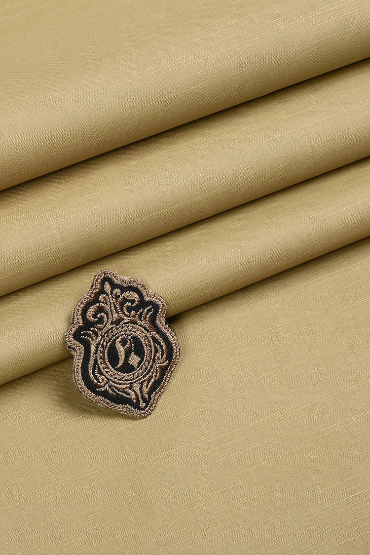 Picture of Fabrich - Zouq - Cotton - Yellow-Cream - Available at Raja Sahib