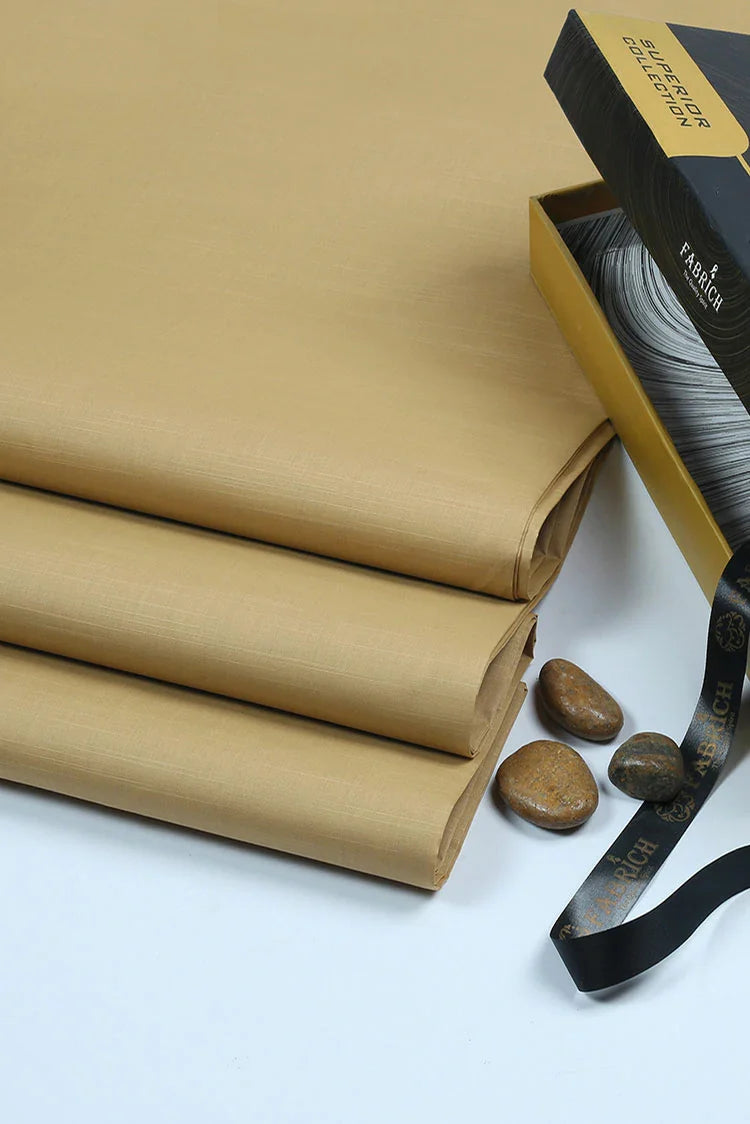 Picture of Fabrich - Zouq - Cotton - Yellow-Cream - Available at Raja Sahib