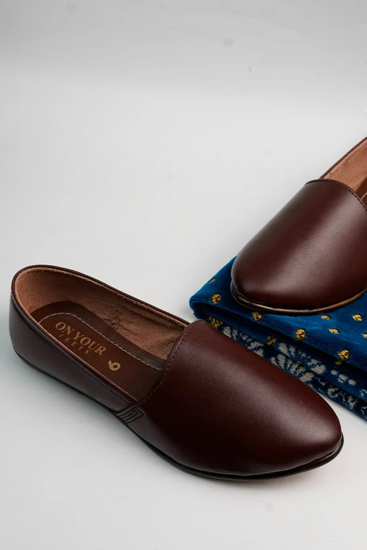 Picture of On Your Feets - Men Nagra - Zameer Classic Brown - Available at Raja Sahib