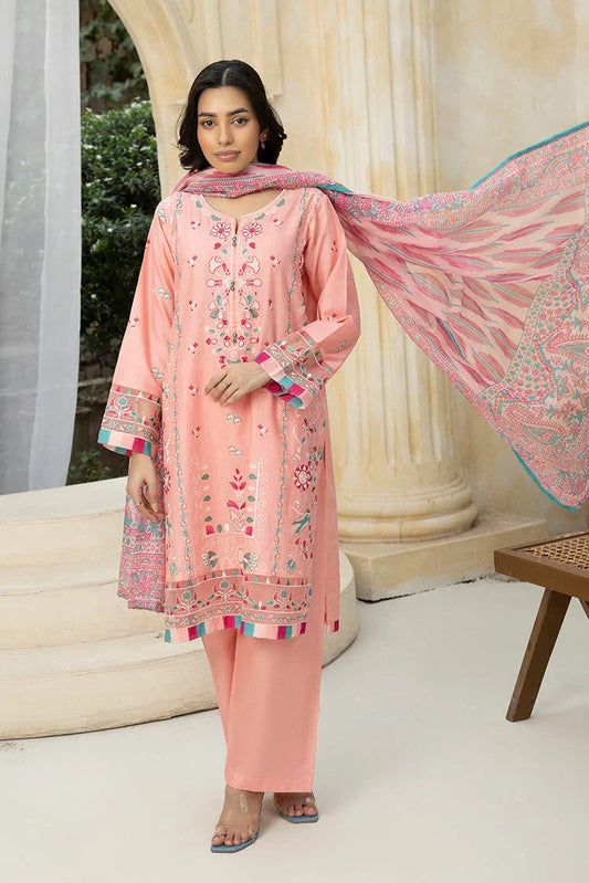 Picture of Ziara - Embroidered Lawn Suit - 3 Piece - SKU-07 - Available at Raja Sahib