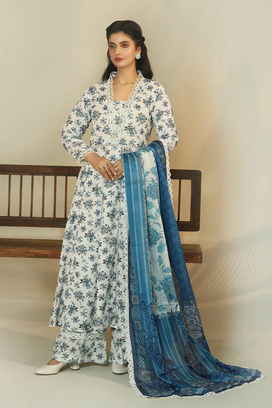 Picture of Ziara - Medow Fressia - Unstitched - 3 PC - Leila - Available at Raja Sahib