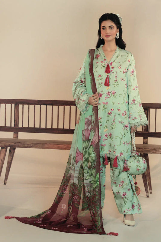 Picture of Ziara - Medow Fressia - Unstitched - 3 PC - Sienna - Available at Raja Sahib