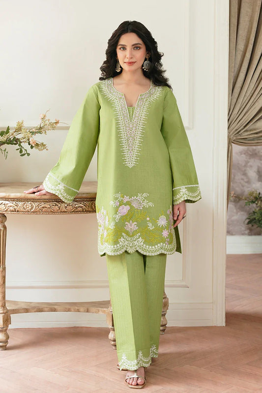 Picture of Zarlay - Heer Embroidered Pret - Gull - Available at Raja Sahib