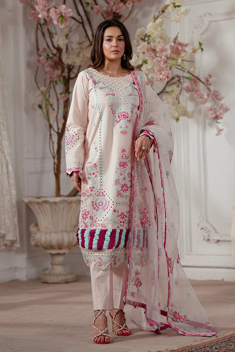 Picture of Zarlay - Gull Bahar Luxury Lawn - 3 Piece - Charming Blush Pink - Available at Raja Sahib