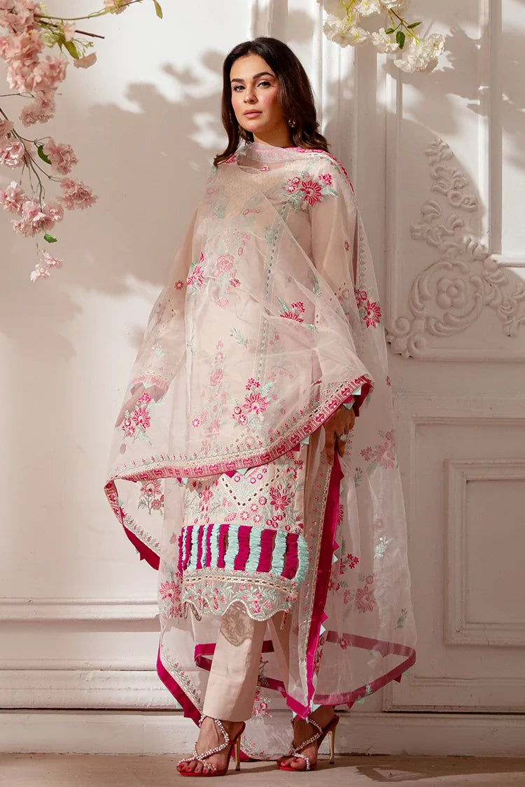 Picture of Zarlay - Gull Bahar Luxury Lawn - 3 Piece - Charming Blush Pink - Available at Raja Sahib