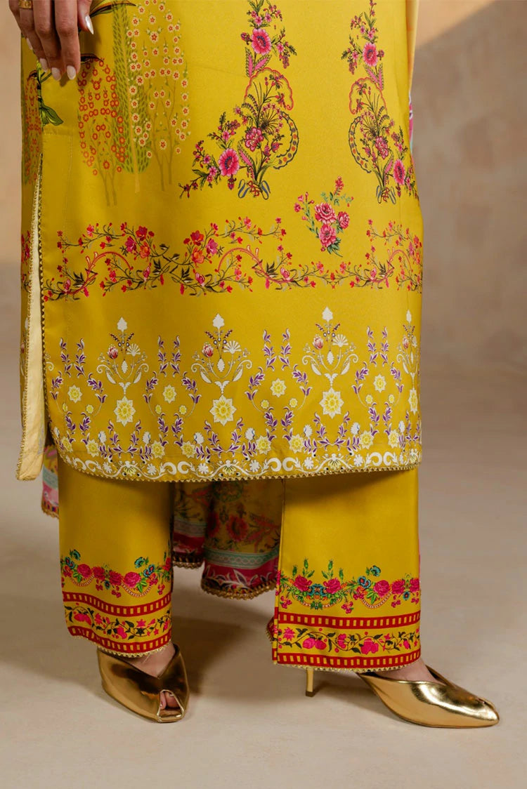 Picture of Zehnaz - Printed Swiss Silk Set - 3 Piece - Dazzel - Available at Raja Sahib