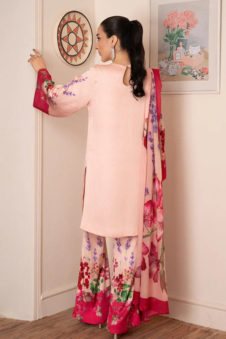 Picture of Stitch Vibes - Morganite RTW Collection - 3 PC - Peach Pink Dress - Available at Raja Sahib