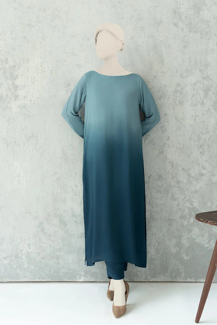 Picture of Zaira & Mahnoor - Cyan - 2 PC - Available at Raja Sahib