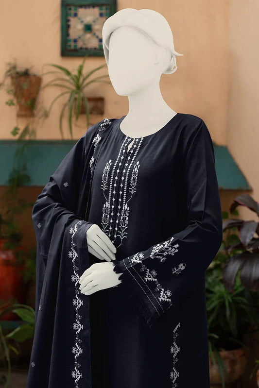 Picture of Zaira & Mahnoor - 3 PC - Kanwal Navy Blue - Available at Raja Sahib