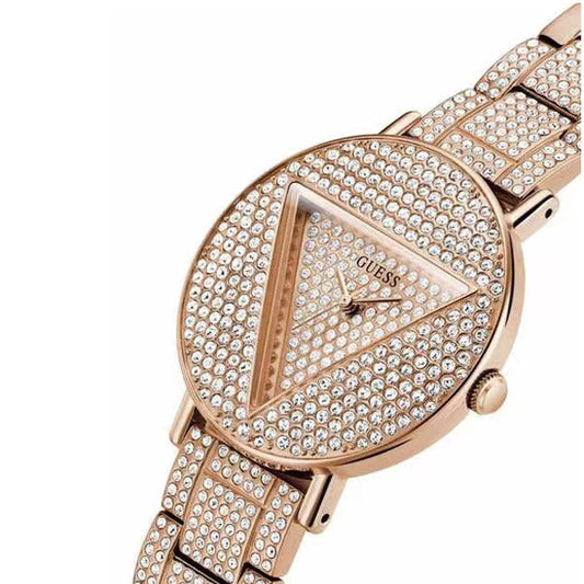 Guess Trend Rose Gold Stainless Steel Rose Gold Dial Quartz Watch for Ladies - GW0512L3