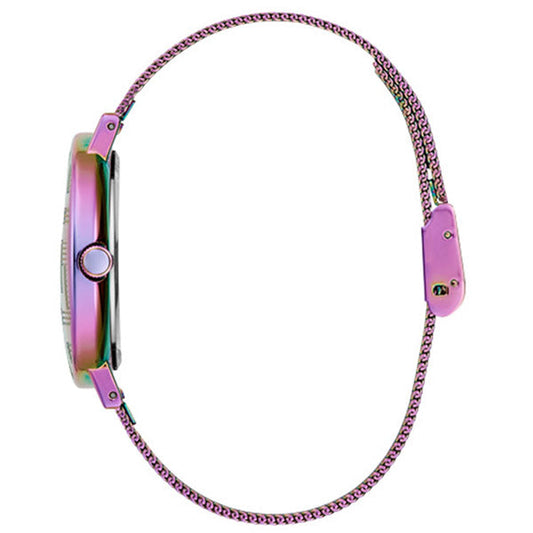 Guess Iconic Multicolor Mesh Bracelet Multicolor Dial Quartz Watch for Ladies - GW0479L1