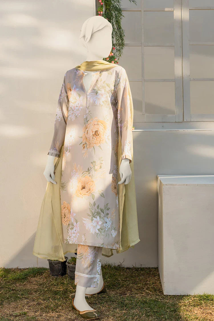 Picture of Zaira & Mahnoor - Olive - 2 PC - Available at Raja Sahib