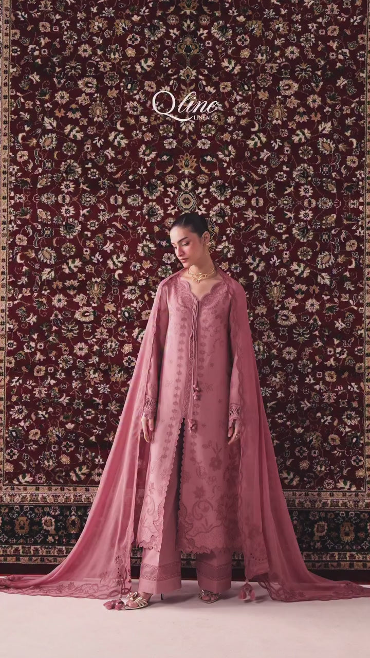 Picture of Qalamkar - Qline Linen Collection - QLW-13 DANIYA - Unstitched - Available at Raja Sahib