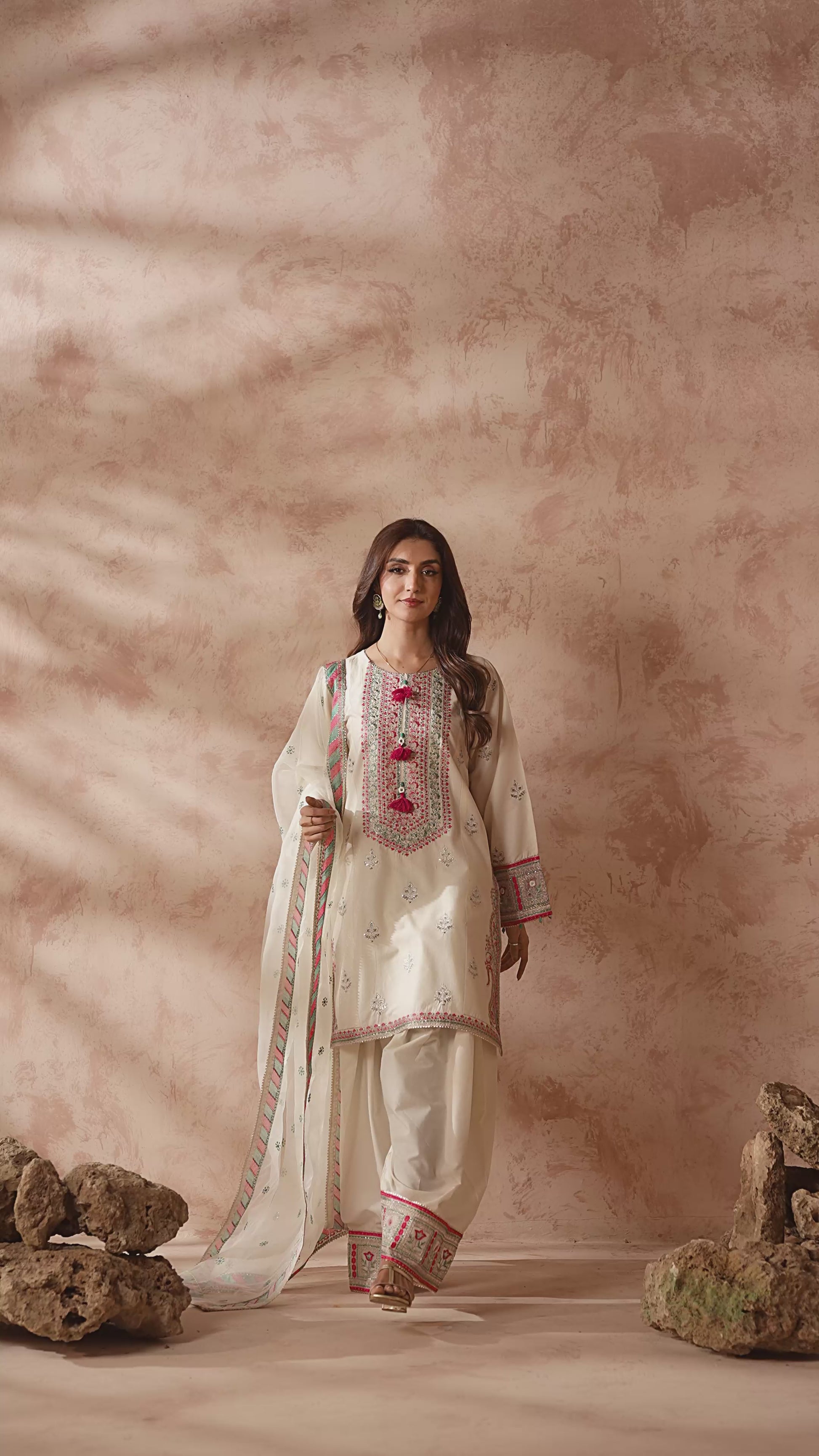 Picture of Ellena - 3-PC Stitched Embroidered Suit - Available at Raja Sahib