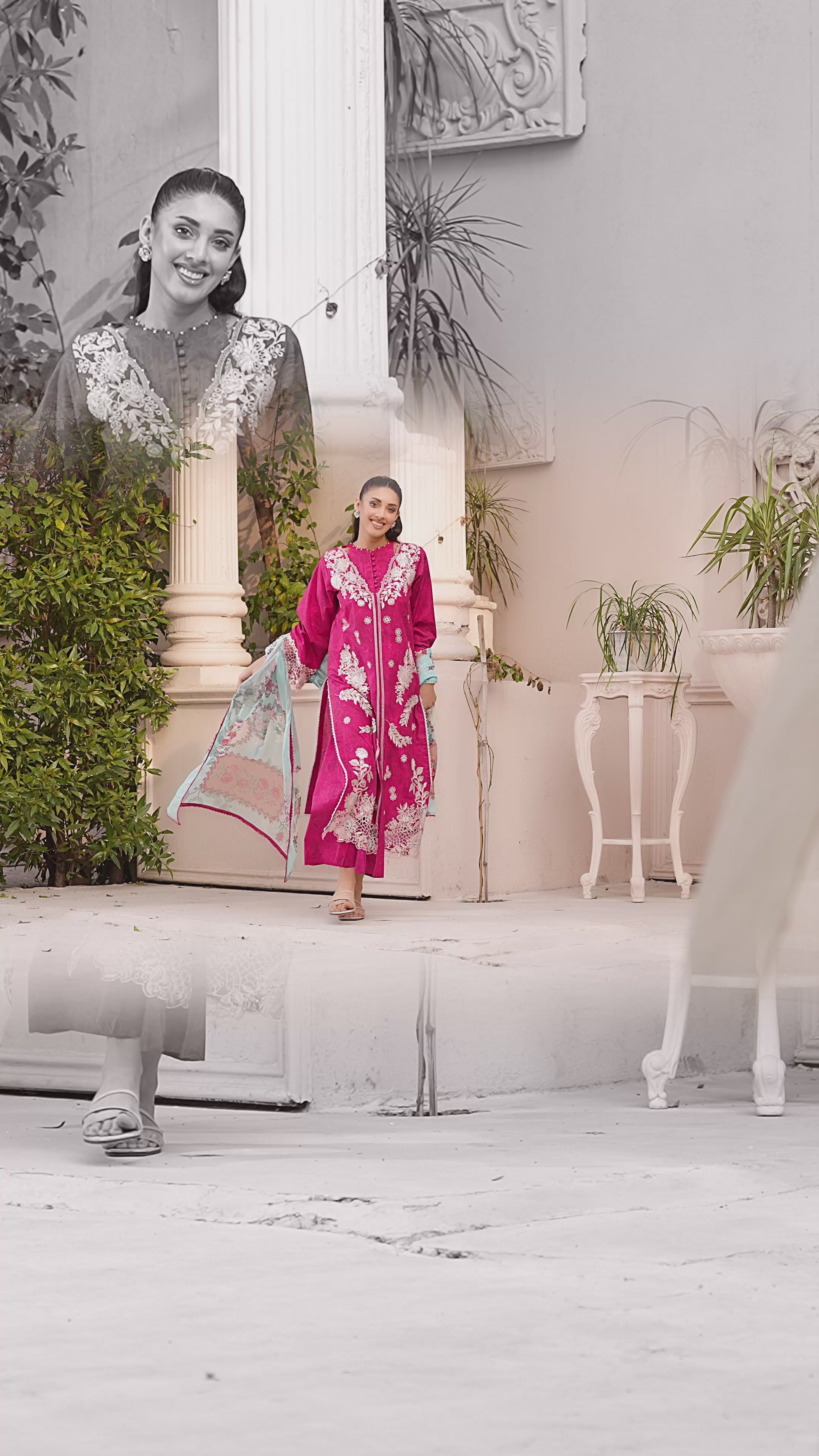 Ellena - 3-PC Stitched Embroidered Suit