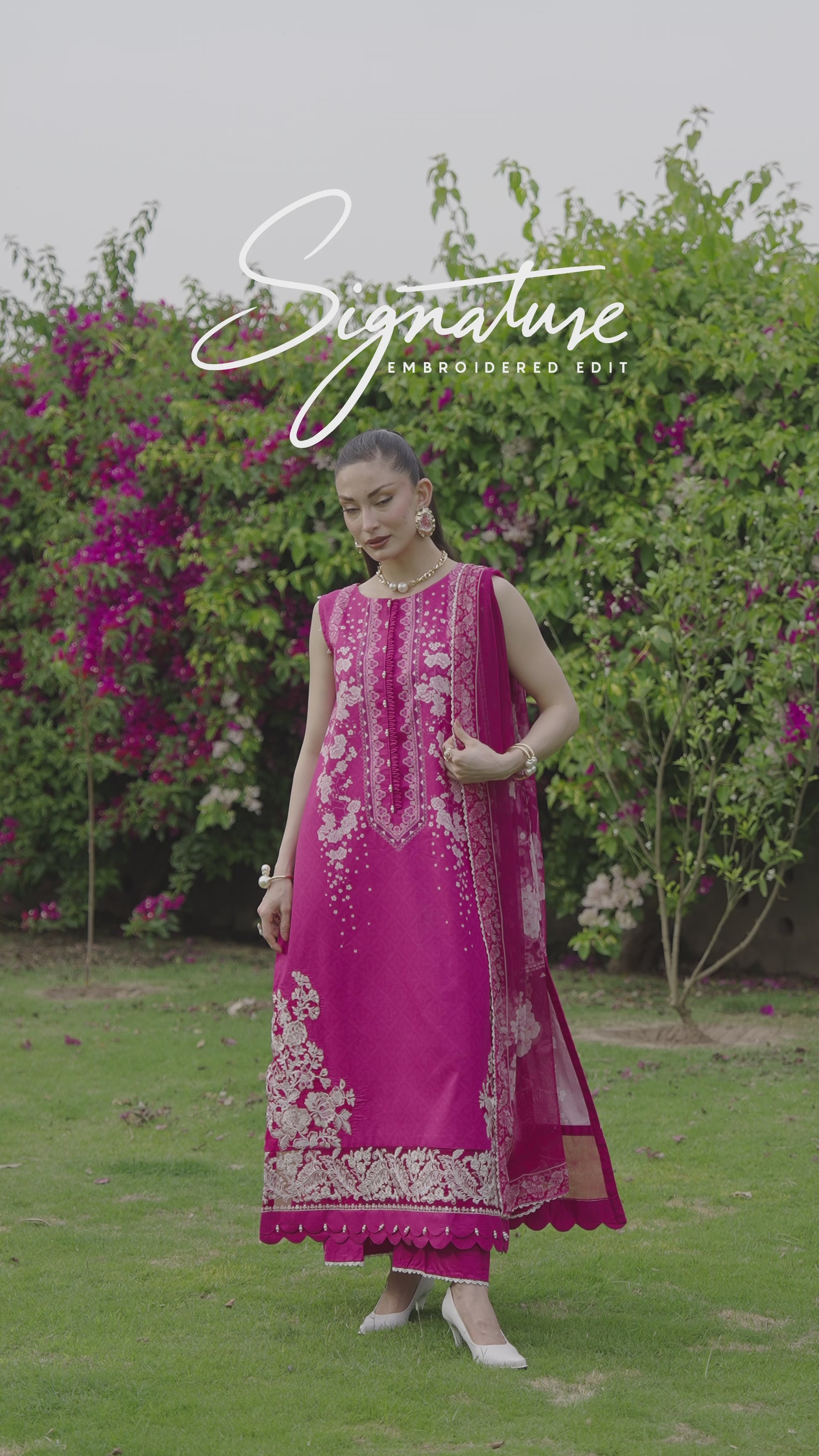 Picture of Ellena - 3-PC Unstitched Embroidered Lawn Suit - Available at Raja Sahib