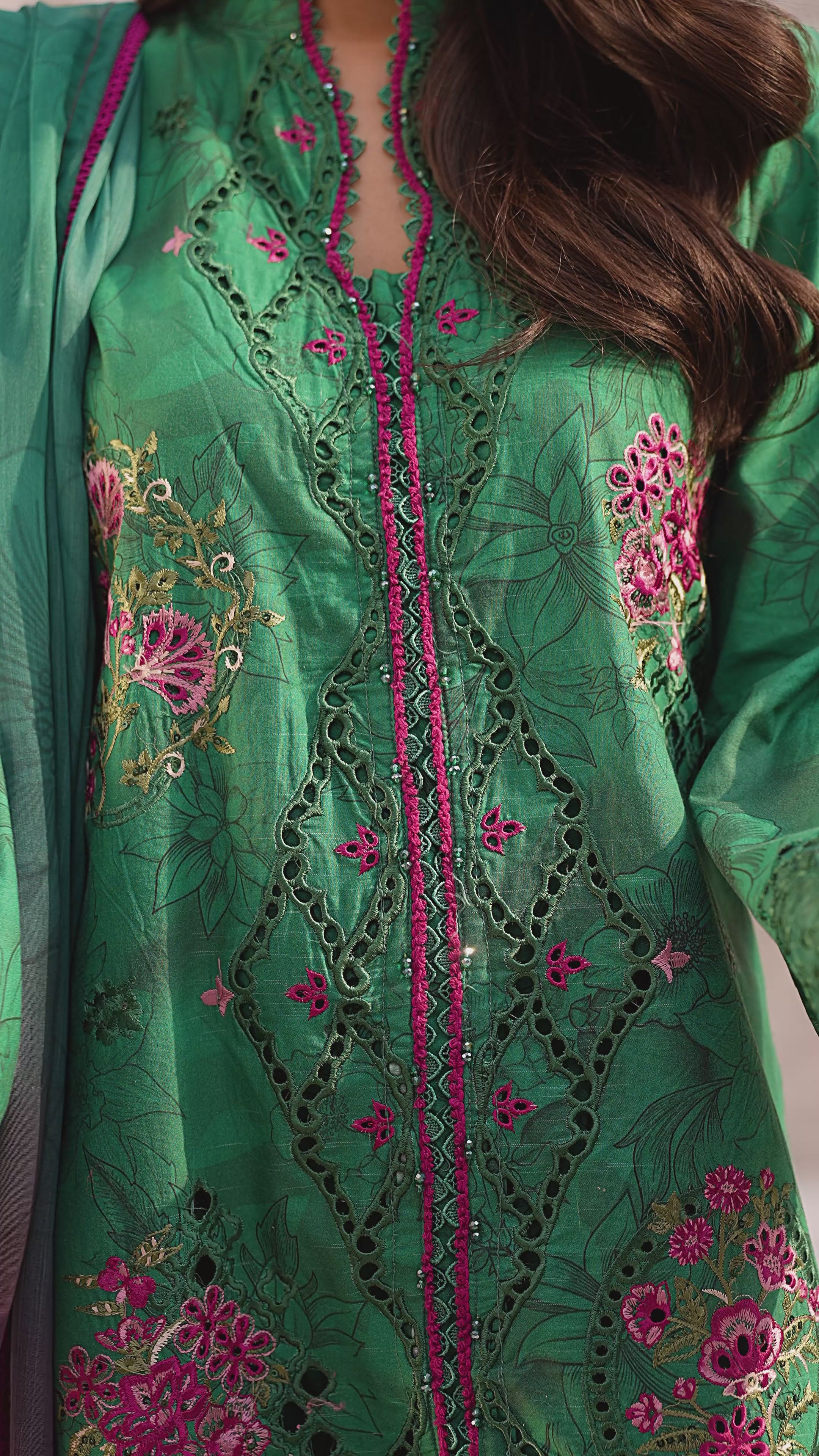 Picture of Ellena - 3-PC Stitched Embroidered Suit - Available at Raja Sahib