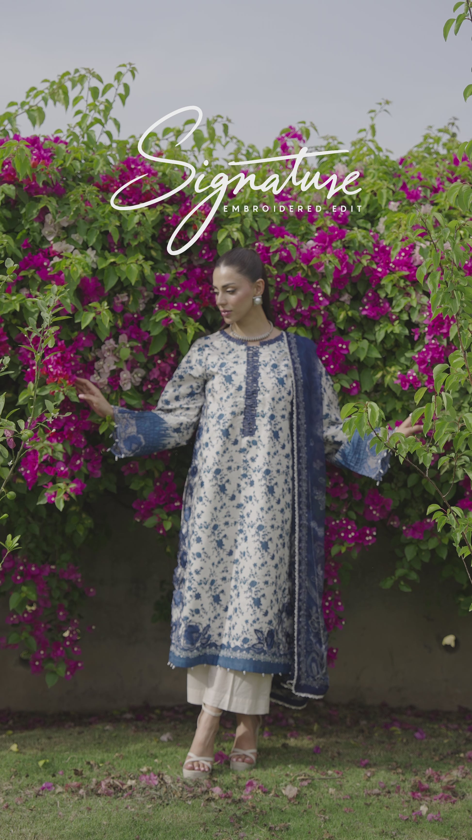Picture of Ellena - 3-PC Unstitched Embroidered Lawn Suit - Available at Raja Sahib