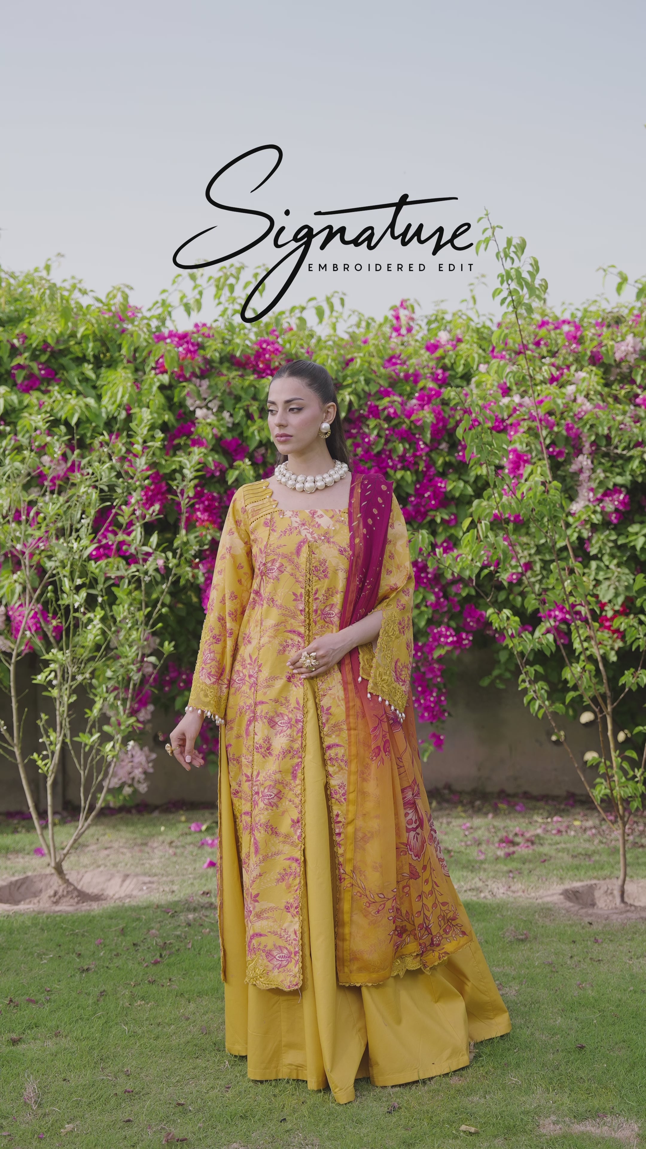 Picture of Ellena - 3-PC Unstitched Embroidered Lawn Suit - Available at Raja Sahib