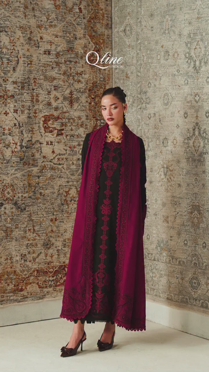 Picture of Qalamkar - Qline Linen Collection - QLW-12 Yani - Unstitched - Available at Raja Sahib