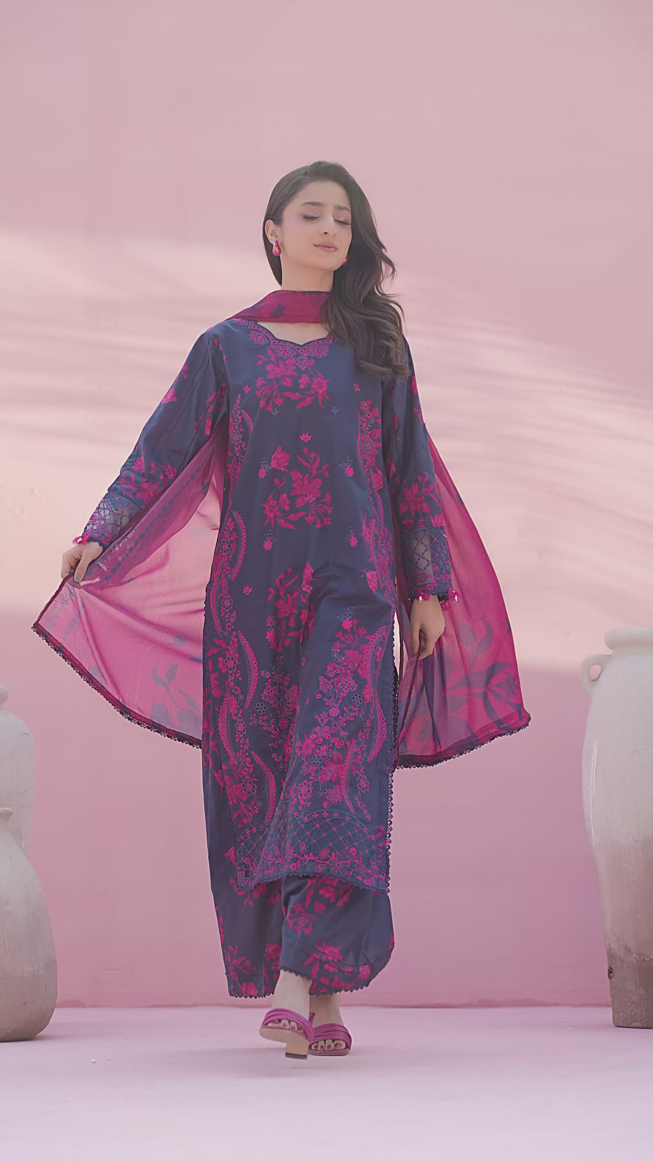 Picture of Ellena - 3-PC Stitched Embroidered Suit - Available at Raja Sahib