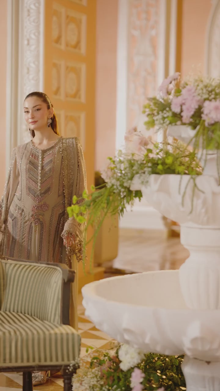 Maria B - Royal Tea Affair Chiffon - MPC-07-01 - Unstitched