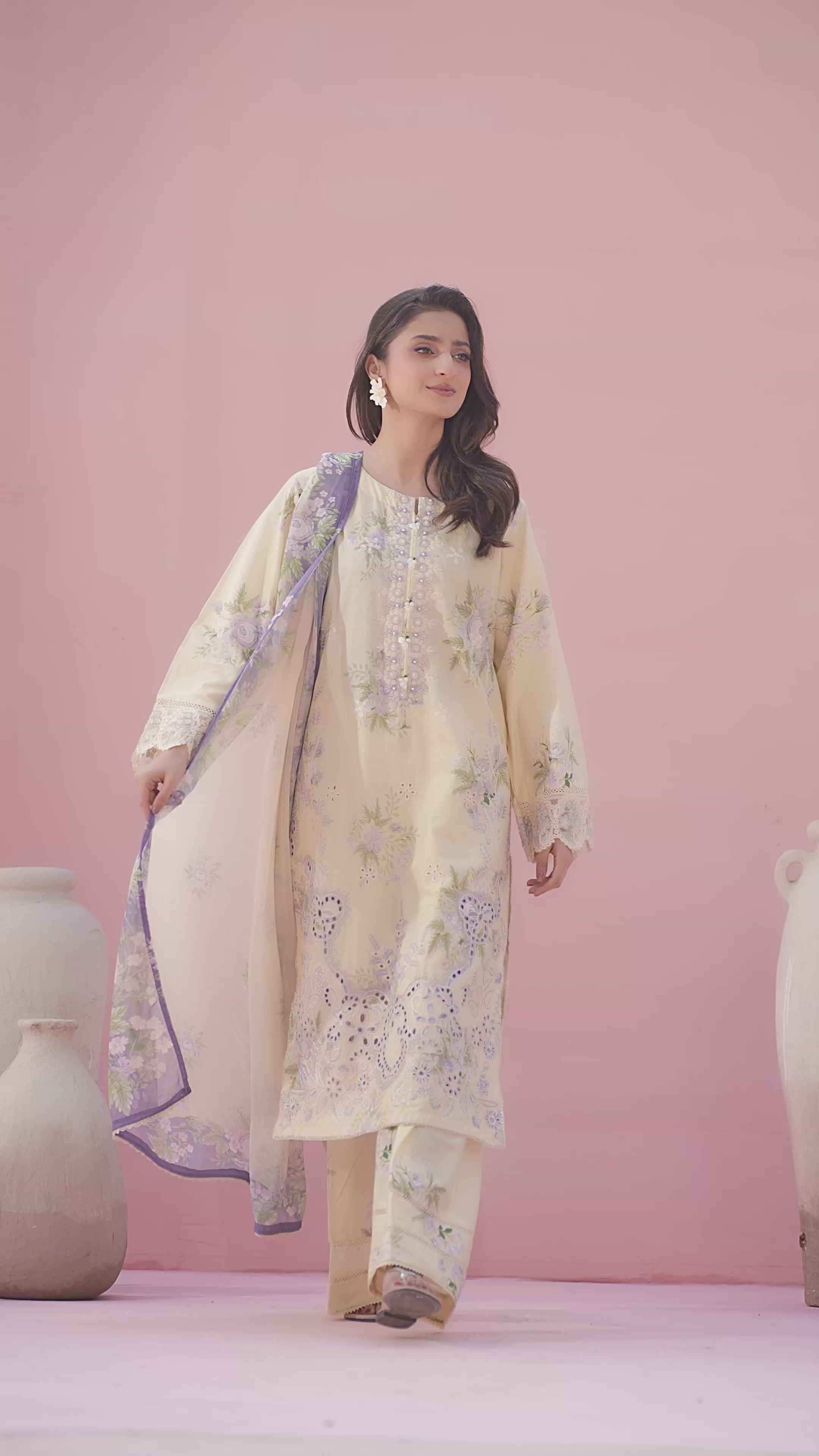 Picture of Ellena - 3-PC Stitched Embroidered Suit - Available at Raja Sahib